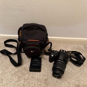 Nikon D3100 Black DSLR Camera with Accessories